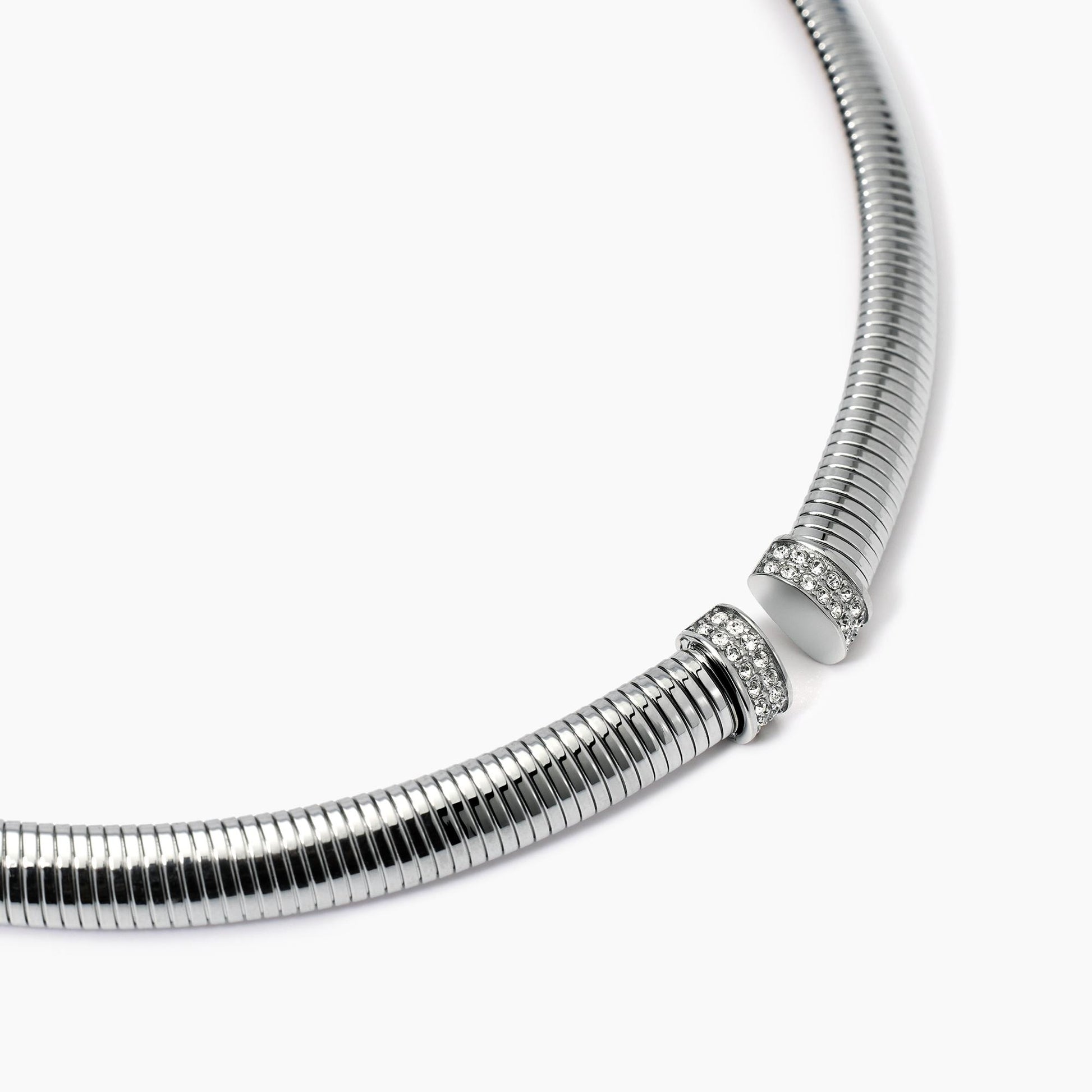 Girocollo Tubogas in Acciaio con Cristalli Kidult Style 13 - 851030