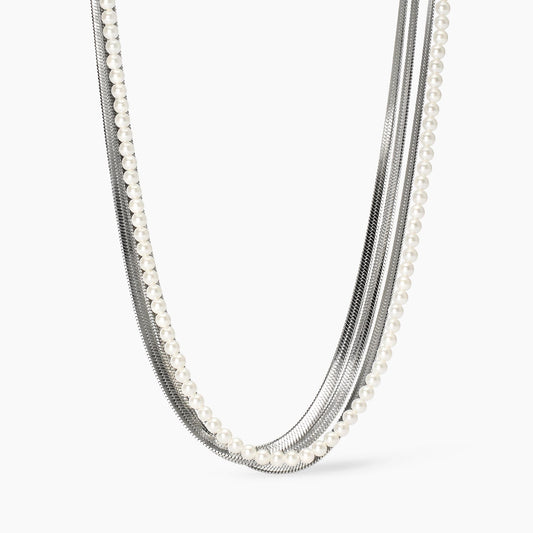 Girocollo con Catene e Perle Conchiglia Kidult Style 14 - 851021
