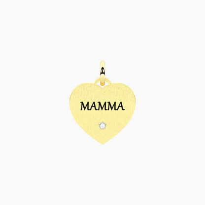 Kidult Ciondolo Mamma Cuore Dorato 741178