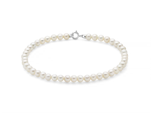 Miluna | Bracciale Donna Perle e Oro Bianco - PBR3731