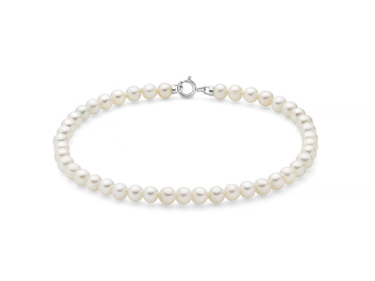 Miluna | Bracciale Donna Perle e Oro Bianco - PBR3731 