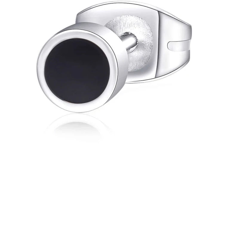 Mono Orecchino da Uomo in Acciaio e Smalto - S'Agapo - SRP39