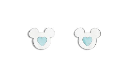Orecchini Bambina Disney Mickey con Cuore Blu - E600200NUL.TP