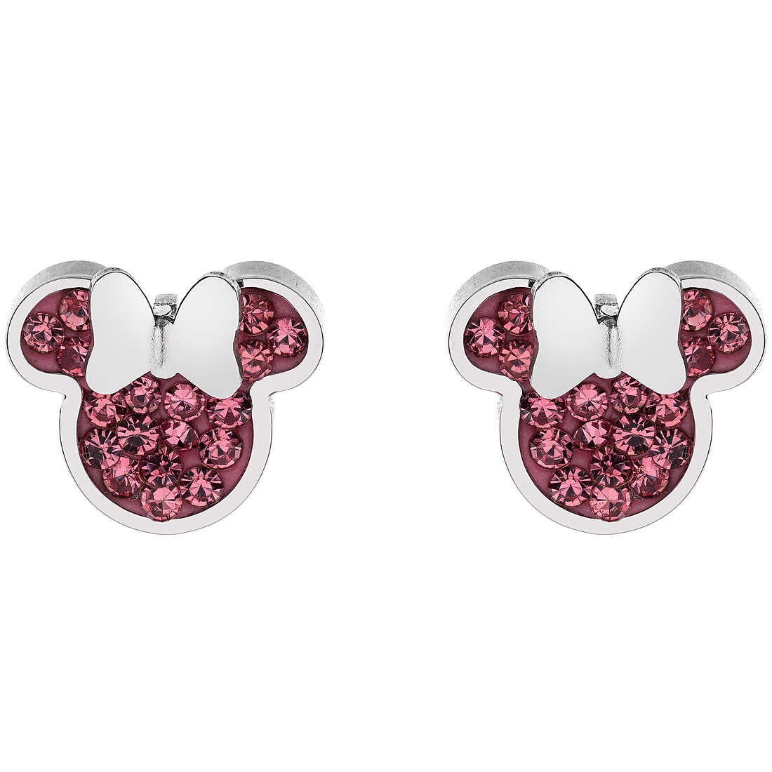 Orecchini Bambina Disney Minnie Mouse con Zirconi Rosa - E600177RPL-B.CS