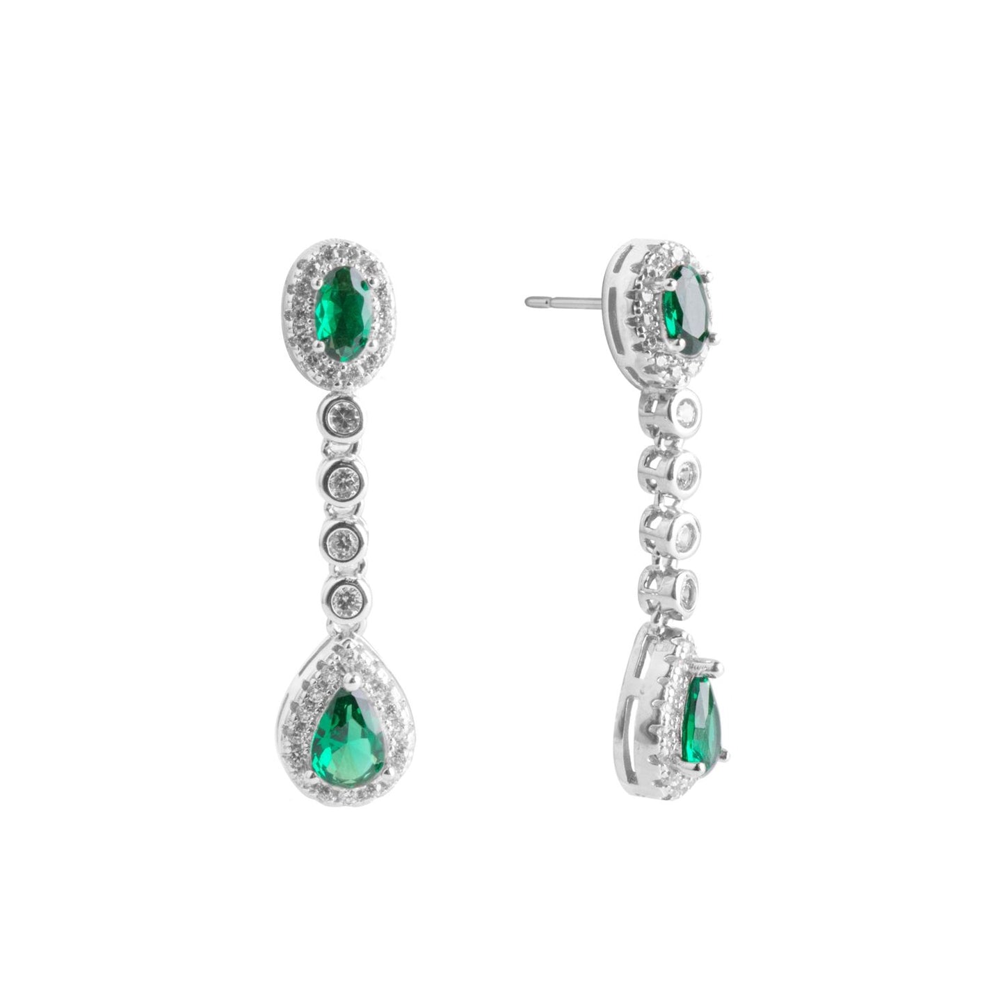 Orecchini Chimiama in Argento 925 con Colore Smeraldo - Codice: 140242