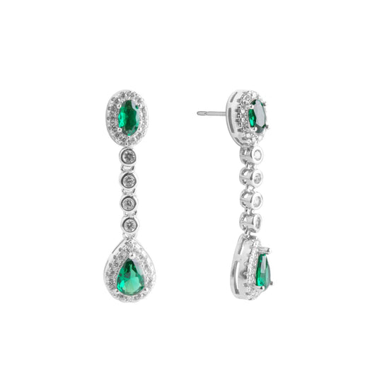 Orecchini Chimiama in Argento 925 con Colore Smeraldo - Codice: 140242
