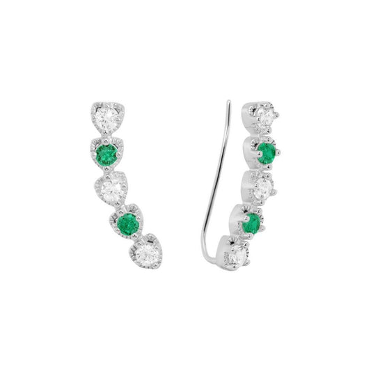 Orecchini Chimiama in Argento 925 con Colore Smeraldo - Codice: 140530