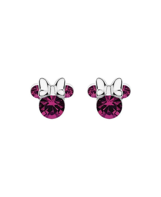 Orecchini Disney Bambina in Argento 925 con Zirconi Viola ES00028SFEBL.CS