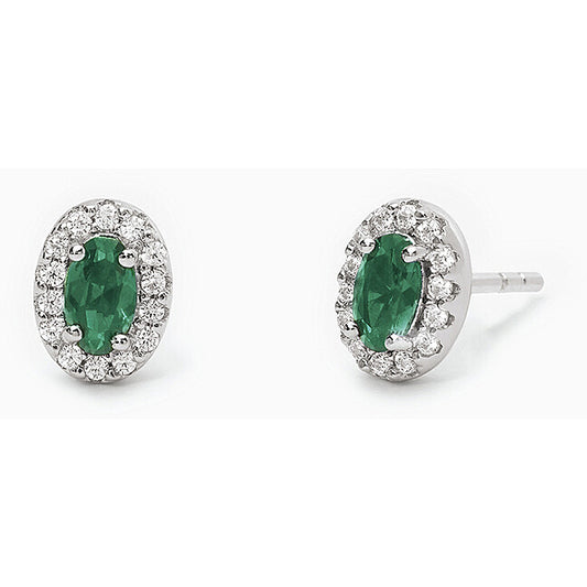 Orecchini Donna in Argento con Zirconi Bianchi Mabina Gioielli Cool or Rétro 563649