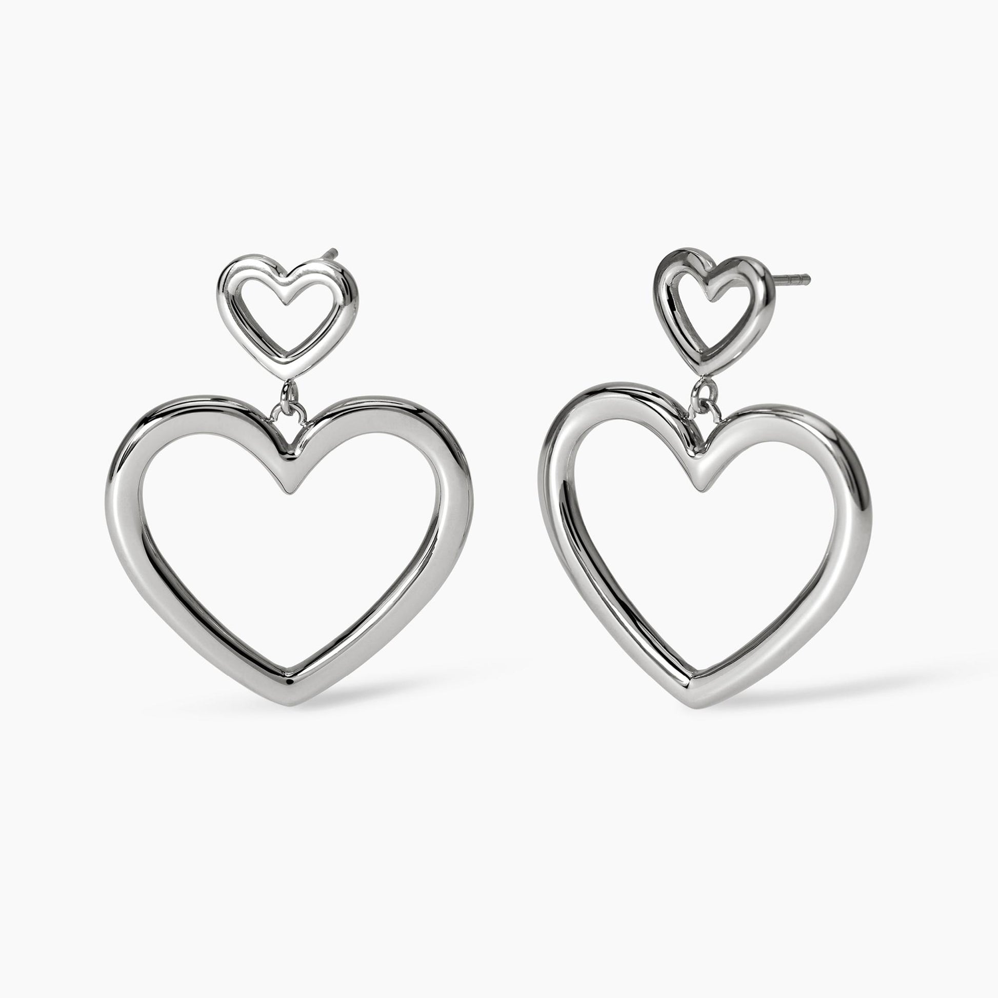 Orecchini Kidult Style 15 in Acciaio con Cuori - 861029