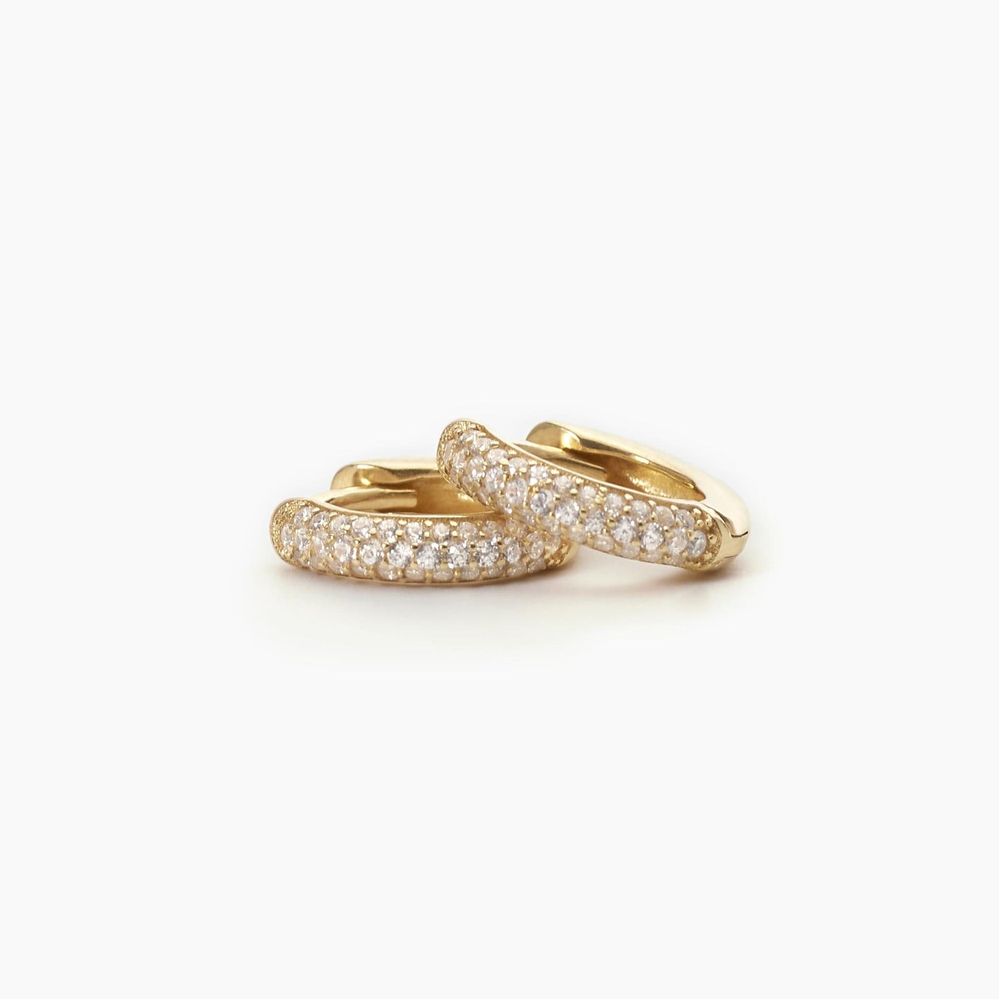 Orecchini Mabina Coppia Fissa in Argento 925 Placcato Oro con Zirconi 563520