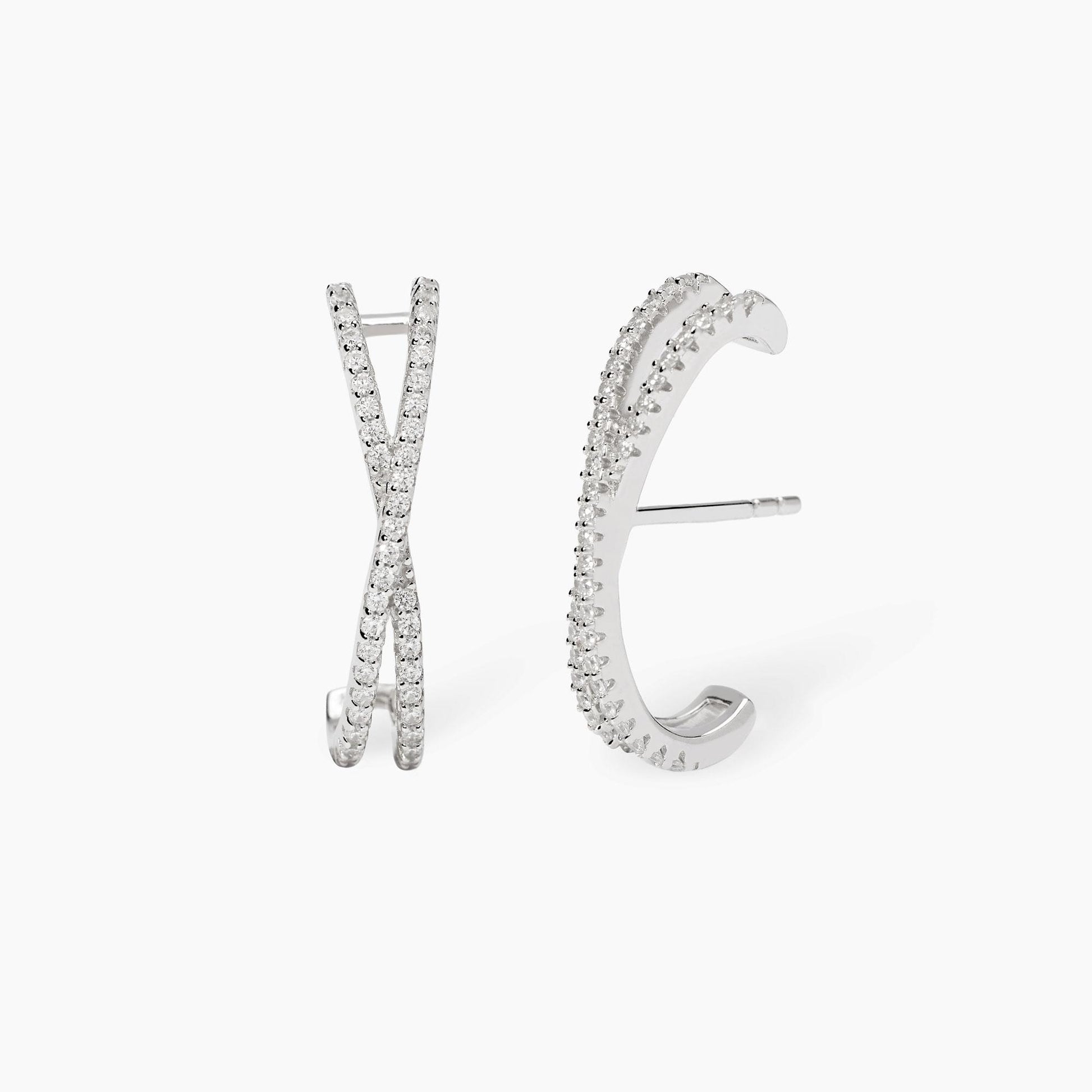 Orecchini Mabina Donna - Orecchini in Argento Rodiato con Zirconi - Codice: 563938