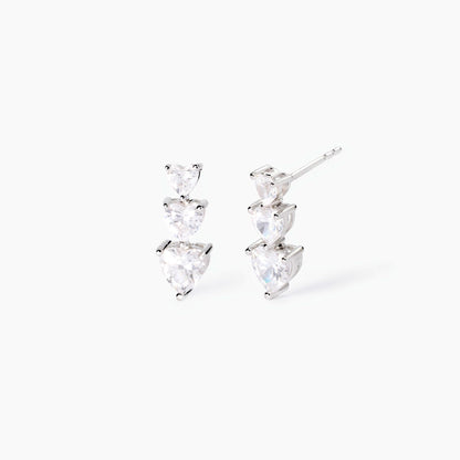 Orecchini Mabina Lovely in Argento 925 Rodiato con Zirconi - 563821