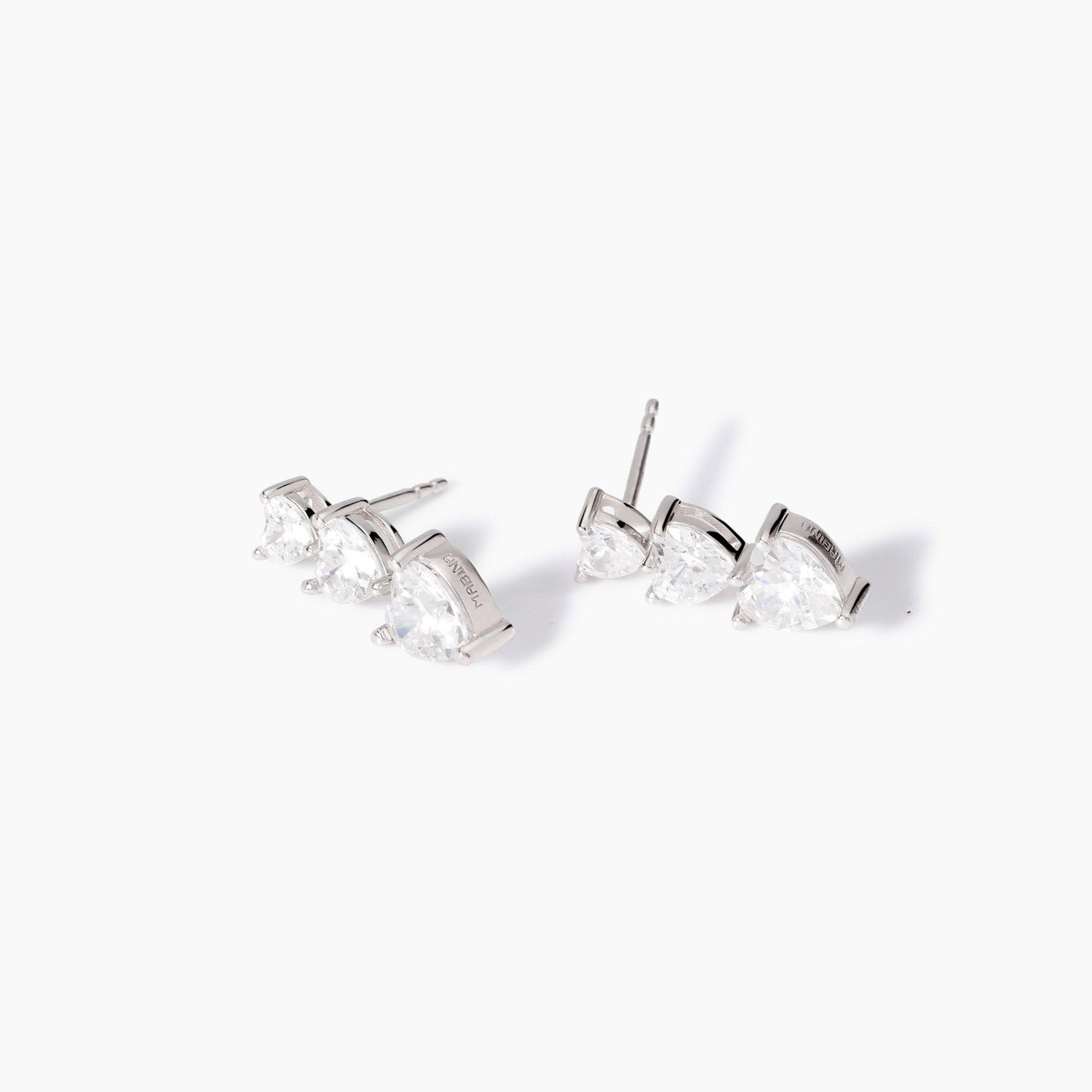 Orecchini Mabina Lovely in Argento 925 Rodiato con Zirconi - 563821 2