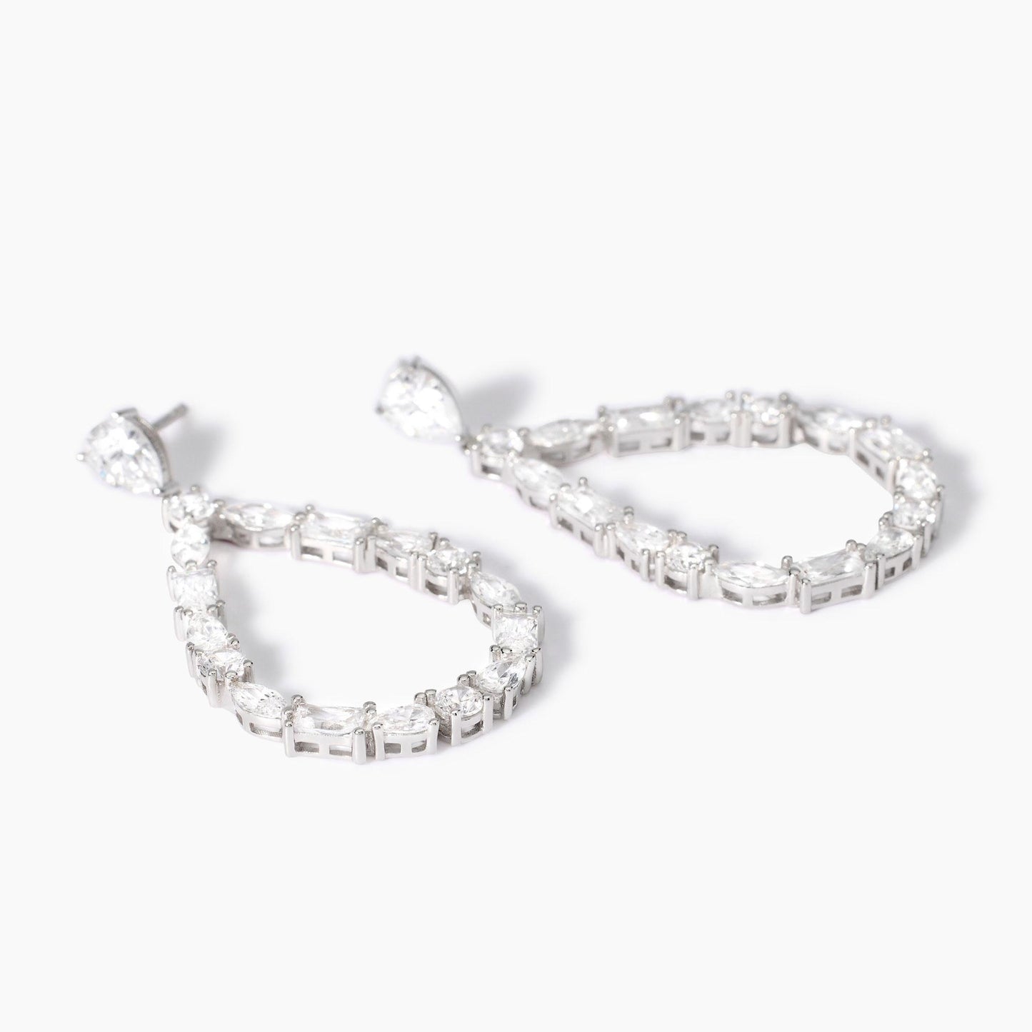 Orecchini Mabina Luxury in Argento 925 Rodiato con Zirconi - 563813 2