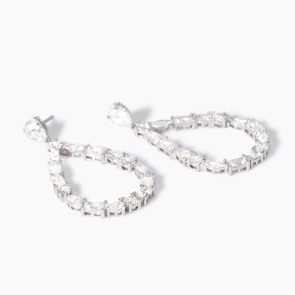 Orecchini Mabina Luxury in Argento 925 Rodiato con Zirconi - 563813 2