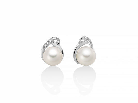 Orecchini Miluna in Oro 750 con Perle e Diamanti - 379620