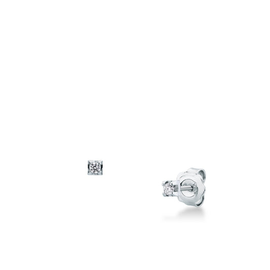 Orecchini Mirco Visconti a Scatto in Oro Bianco 18kt con Diamanti Brillanti (BN049/040)
