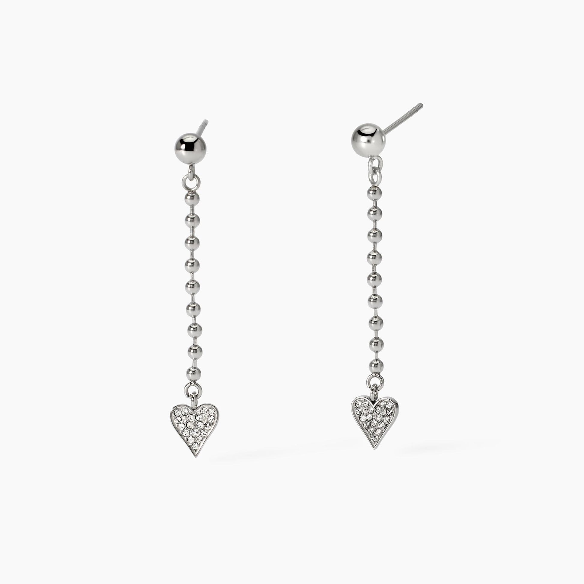 Orecchini Pendenti Kidult Style 18 con Cuori in Cristalli - 861037
