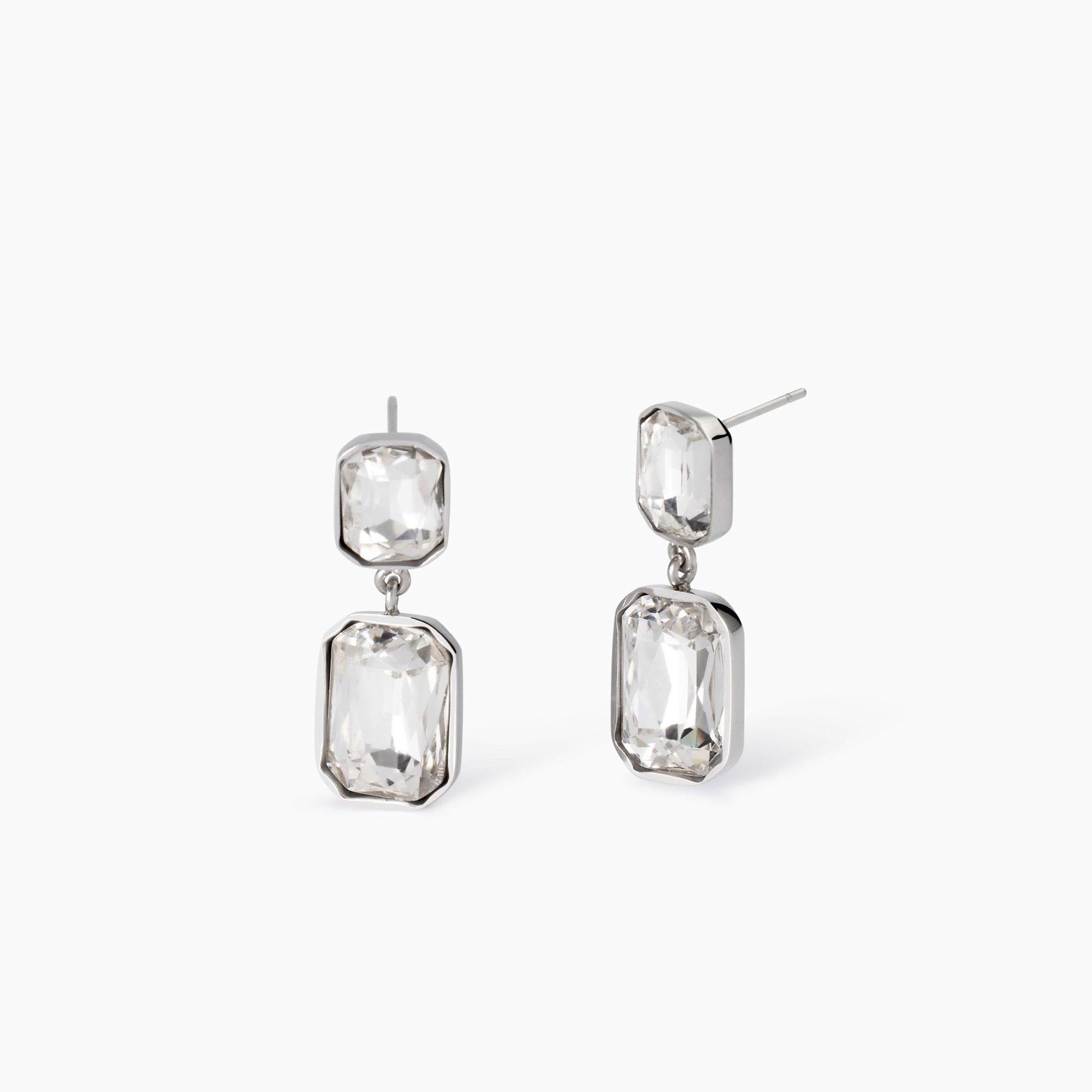Orecchini Pendenti con Cristalli Bianchi | Cod. 861003