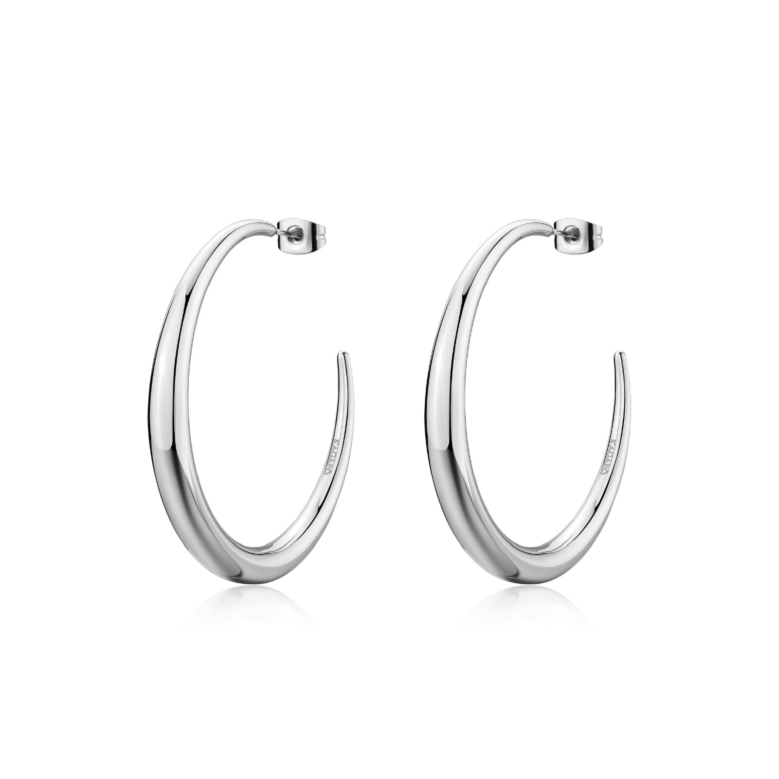 Orecchini Sagapò Donna CHUNKY - Orecchini a Cerchio Grandi Aperti in Acciaio 316L - Codice: SHK120