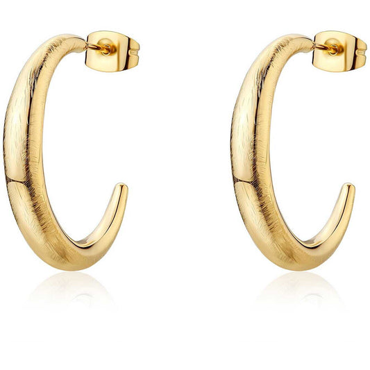 Orecchini Sagapò Donna CHUNKY - Orecchini a Cerchio in Acciaio 316L PVD Oro - Codice: SHK123