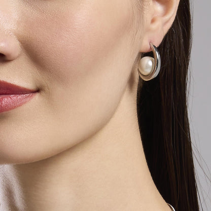 Orecchini Semicerchio Kidult con Perle Conchiglia - 861052