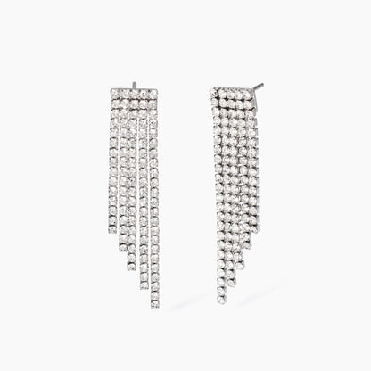 Orecchini Tennis Kidult Style 10 in Acciaio 316L con Cristalli - 861012