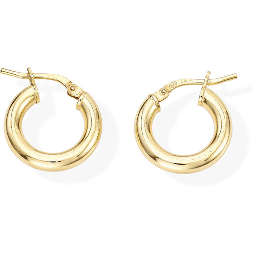 Orecchini a Cerchio in Argento Dorato Amen - ORCE3G1