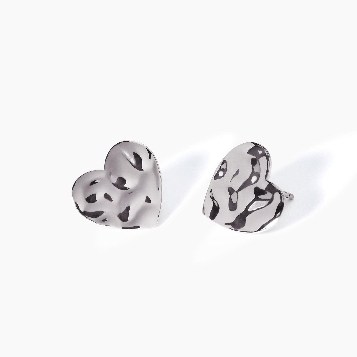 Orecchini a Cuore con Effetto Martellato | Cod. 861008 2