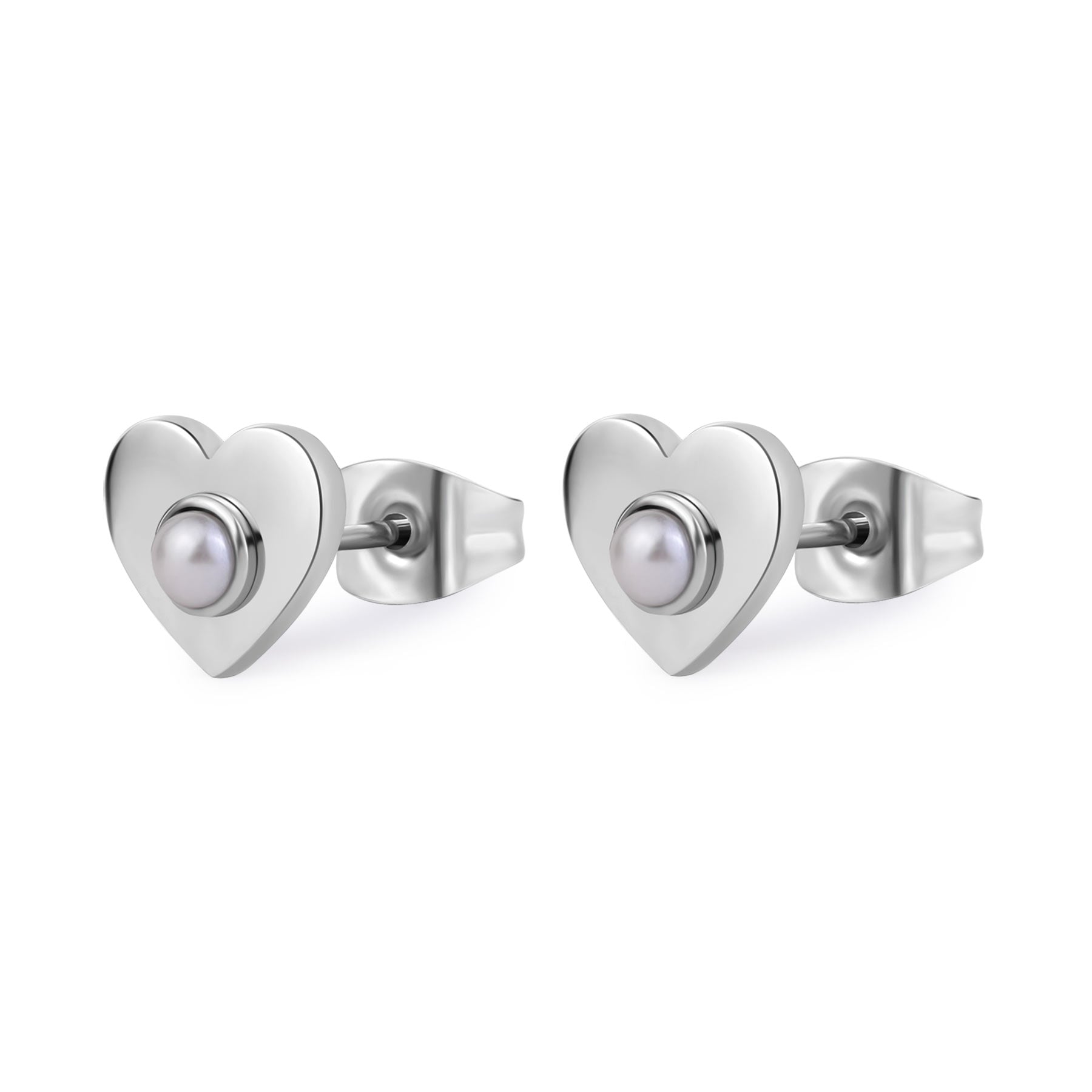 Orecchini a Lobo Cuore e Perla - S'Agapõ - SSG35
