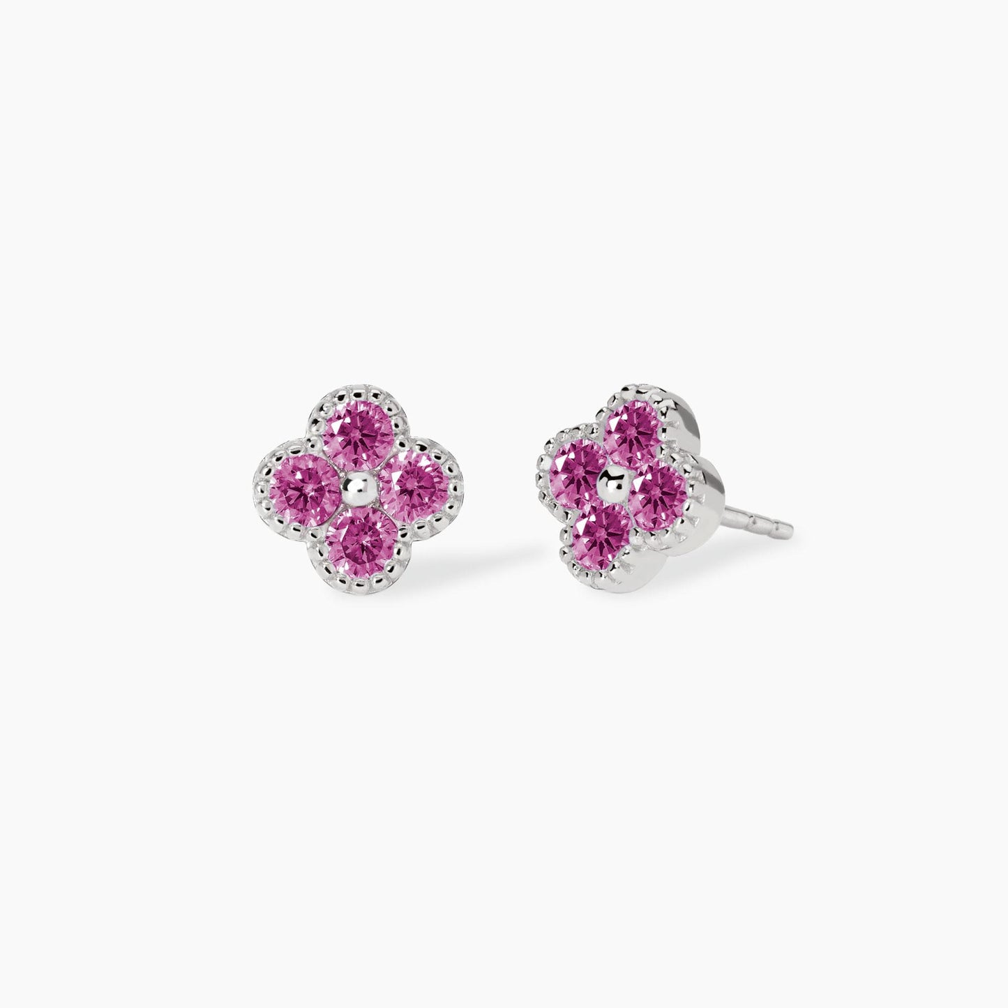 Orecchini a Lobo Mabina Jasmine con Fiore Rosa 563874