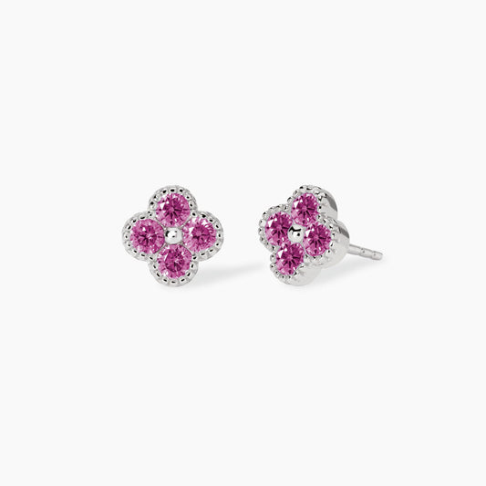 Orecchini a Lobo Mabina Jasmine con Fiore Rosa 563874