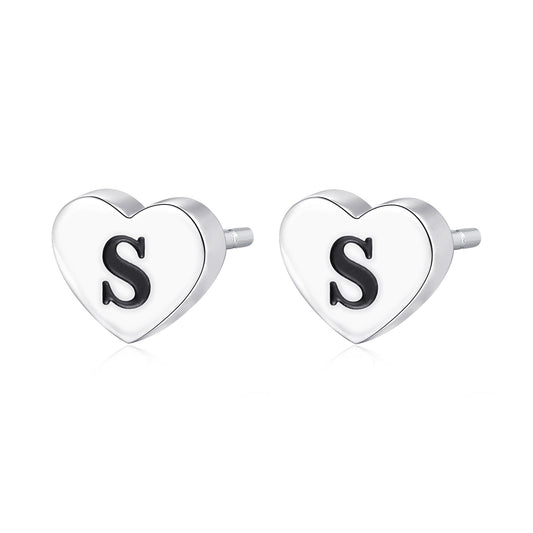 Orecchini in Acciaio Lettera S - S'Agapo - SCK111
