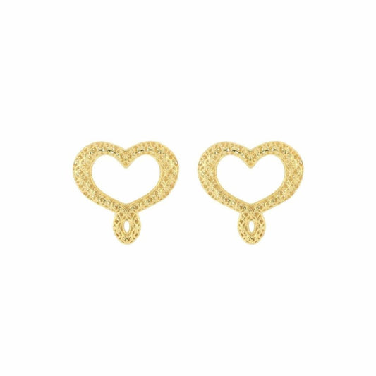 Orecchini pendenti Maman et Sophie in argento dorato a forma di ciliegie con chiusura a monachella - Alfano Gioielli