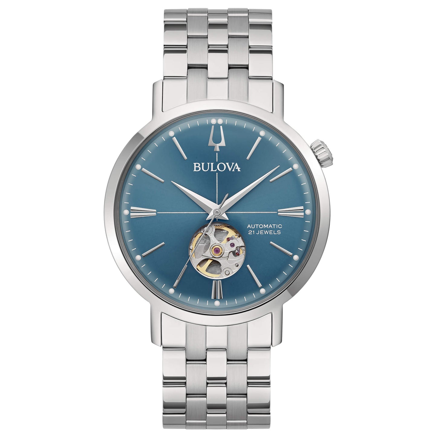 Orologio Bulova Aerojet Automatico - Acciaio, Quadrante Blu - 96A277