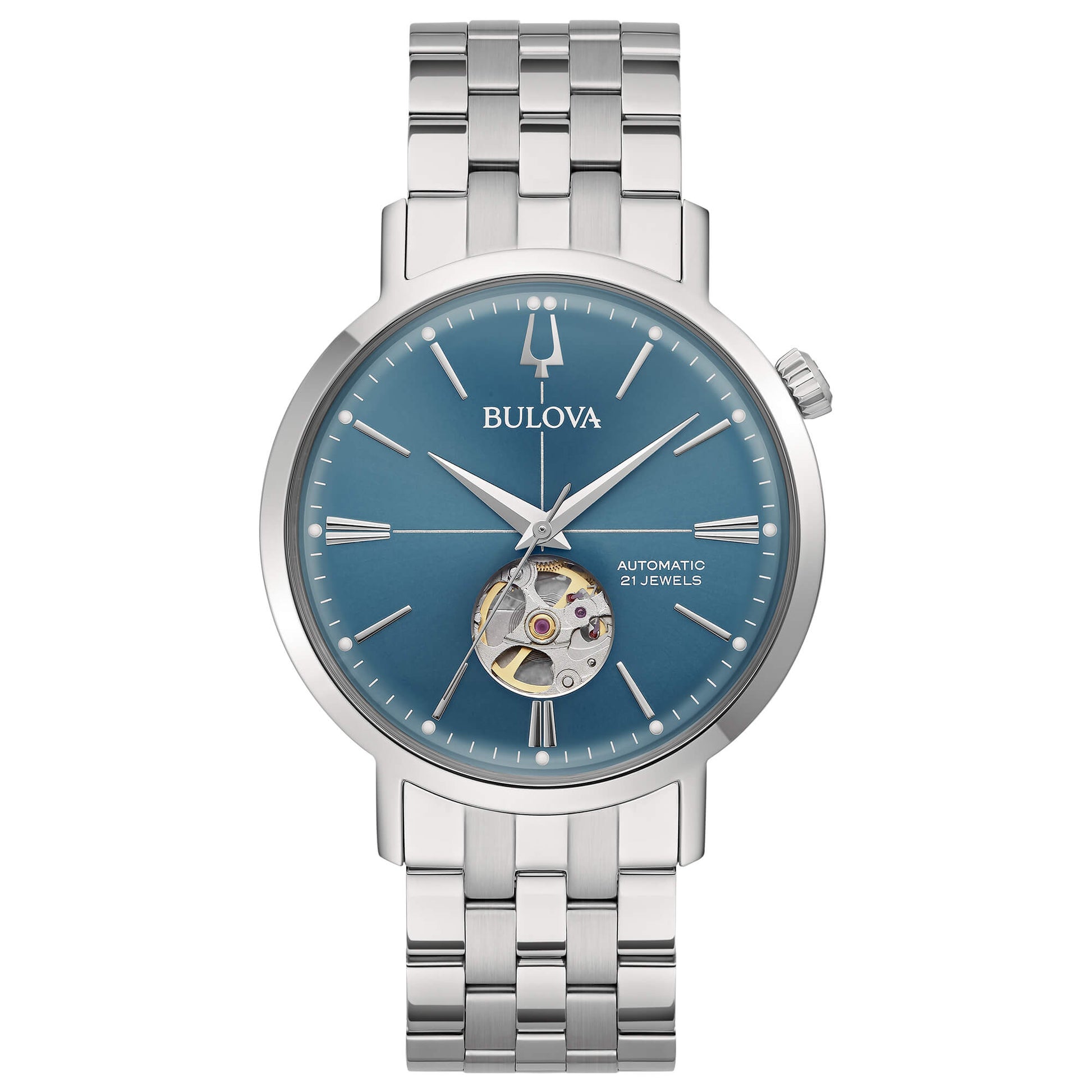 Orologio Bulova Aerojet Automatico - Acciaio, Quadrante Blu - 96A277