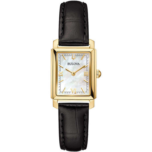 Orologio Bulova Donna SUTTON TANK LADIES - Solo Tempo al Quarzo, Rettangolare Oro e Diamanti - Codice: 97L173