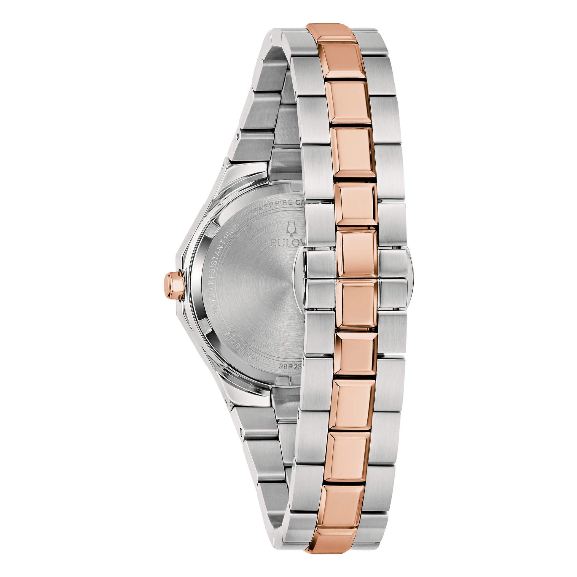 Orologio Bulova Octagon Lady Diamonds - Bicolore Acciaio/Oro, Madreperla con Diamanti - 98P235