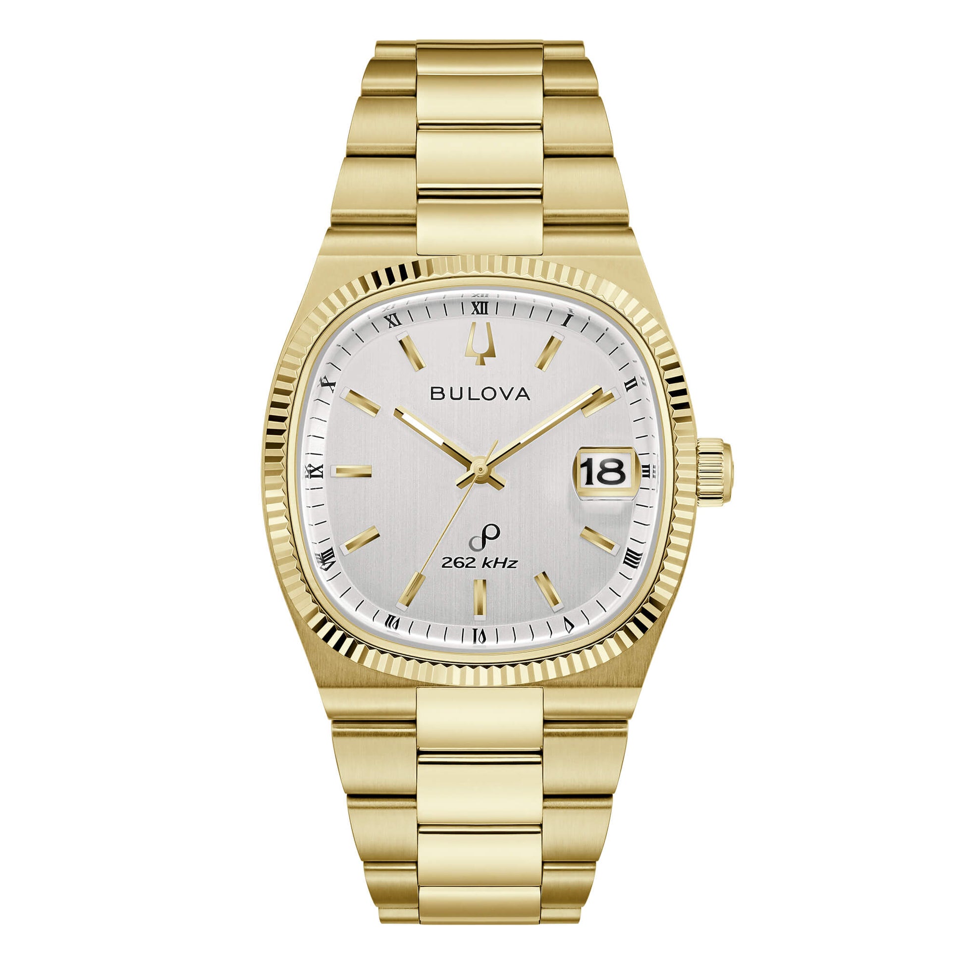 Orologio Bulova Super Seville - Acciaio Placcato Oro, Quadrante Bianco - 97B223