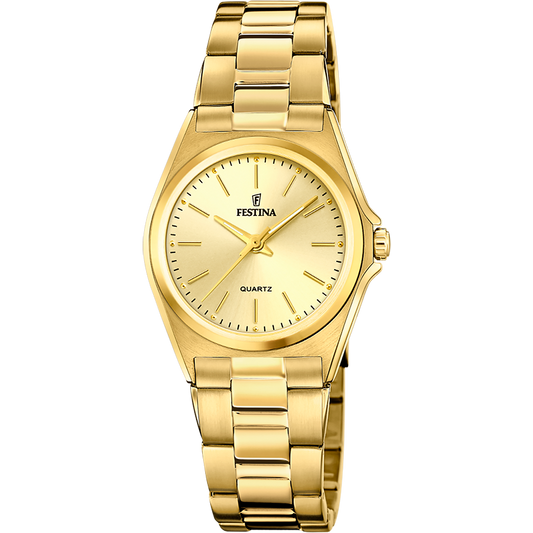 Orologio Donna Festina Classico F20557/3 - Champagne con Cinturino in Acciaio