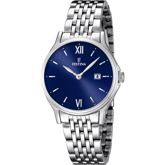 Orologio Donna Festina Classics F16748/3 - Blu con Cinturino in Acciaio
