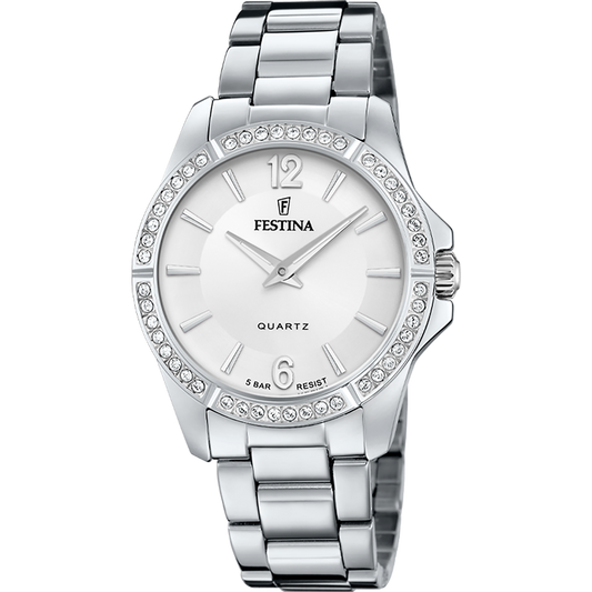 Orologio Donna Festina F20593/1 - Argento con Cinturino in Acciaio