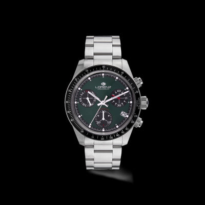 Orologio Lorenz California Cronografo Uomo - Swiss Made con Quadrante Verde 090003GR