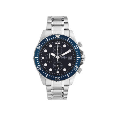 Orologio Subacqueo da Uomo - Cronografo con Quadrante Blu 030244BB