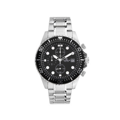 Orologio Subacqueo da Uomo - Cronografo con Quadrante Nero 030244AA