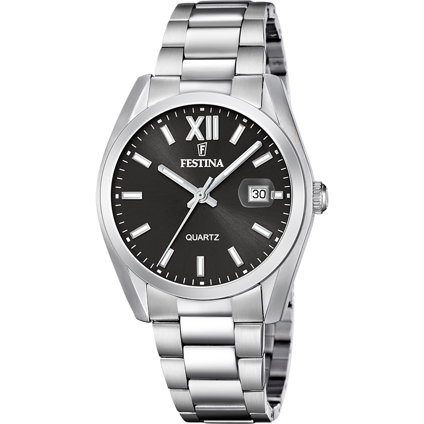 Orologio Uomo Festina Classico F20707/6 - Nero con Cinturino in Acciaio Inossidabile 316L