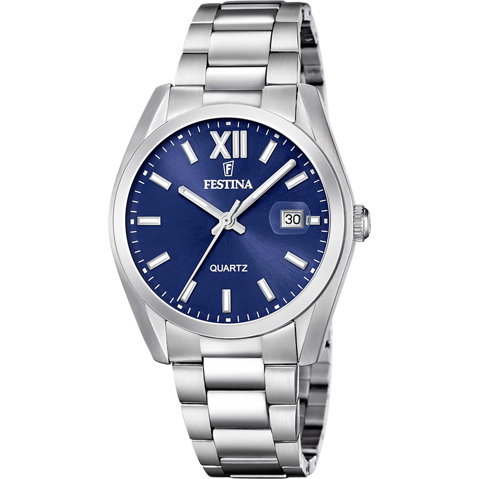 Orologio Uomo Festina Classico F20707/7 - Azzurro con Cinturino in Acciaio Inossidabile 316L