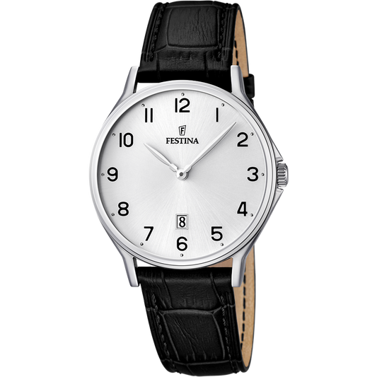 Orologio Uomo Festina Classics F16745/1 - Grigio con Cinturino in Pelle