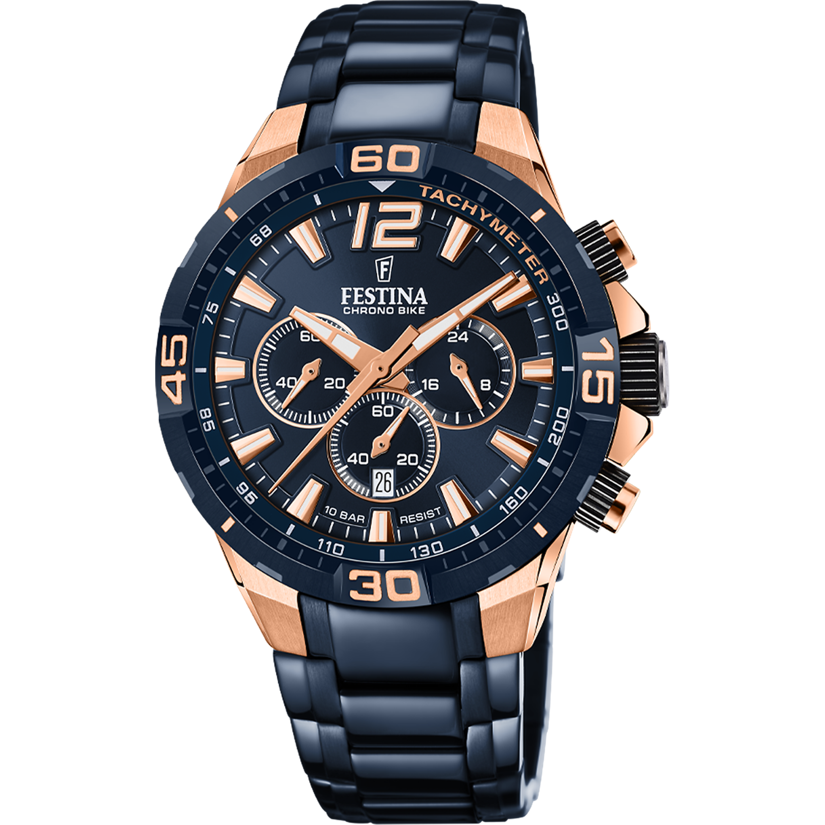 Orologio Uomo Festina Edizioni Speciali F20524/1 - Blu con Cronografo e Cinturino in Acciaio